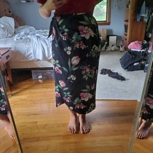 3for$25 wrap maxi skirt long floral flower r-wear